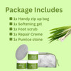 Get Fresh Relief For Tattered Tootsies 3step at Home Foot Treatment 152 x 305 x 152 cm Feet Care Kit With Lemongrass Sce