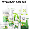 8Pcs Aloe Vera Skin Care Set Face Care Kit With Cleanser Mask Toner Serum Lip Balm Eye Cream Moisturizer for Women Girls