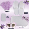 Valentines Gift Baskets for Women Spa Day Natural Lavender Chamomile Spa Bath Sets for Women Gift Infused with Essential
