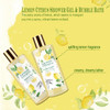 Bath Gift Set Lemon Citrus Spa Gift Basket for Women Includes Shower Gel Bubble Bath Body Lotion Bath Frizzes 8 Pcs Grea