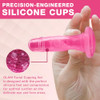 Lure Essentials Glam Facial Cupping Set 5 pc Face Eyes Lips Cupping Set with Brush Collagen Lymphatic Massage