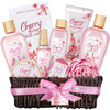 Green Canyon Spa 11 Pcs Cherry Blossom Scent Spa Gift Baskets Luxurious Gifts for Women Gift for Her Valentines Day Gift