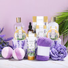 Spa Luxetique Lavender Gift Baskets for Women Spa Kit for Women 12 Pcs Birthday Gifts Set Home Skin Care Sets for Her An