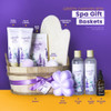 Green Canyon Spa Gift Baskets for Women 11pcs Lavender Bath Gift Sets with Body LotionEssential OilSpa Gifts for WomenMo