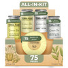 Terra Pure Hotel Soaps and Toiletries Bulk Set 1Shoppe AllInKit Amenities for Hotels 1oz Hotel Shampoo Conditioner Body