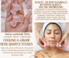 Boho Aromatic This Hippie Girl Gua Sha Mushroom Set Jaw Sculpting Tools A Rose Quartz Facial Toning and Yoga Sculpt Mass