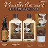 Gifts For Women Gift Basket for Women 9 Piece Set of Vanilla Coconut Home Spa Set Luxurious Valentines Day Gifts for Her
