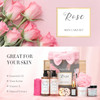 Spa Gifts for Women Self Care Kit ROSE Scented with Facial Cleanser Scrub Body Wash Facial Clay Mask Facial Essential Oi