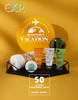 OPPEAL EXP Series 200 PK 1 oz Hotel Size Amenities Bulk 50 Sets Each Contains Shampoo Conditioner 2 in 1 Body Wash Body