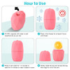 2Pack Ice Roller for Face Qewro Silicone for Tone skin Reusable Eye Puffiness Relief Ice Roller Mold for Neck Facial Rol