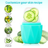2Pack Ice Roller for Face Qewro Silicone for Tone skin Reusable Eye Puffiness Relief Ice Roller Mold for Neck Facial Rol