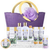 spa luxetique Gift Baskets for Women Spa Gifts for Women 10pcs Lavender Bath and Body Sets with Body Lotion Bubble Bath