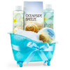 Home Spa Bath Basket Fresh Aquatic Oceanside Breeze Spa Set For Women Bath Body Set For Women Shower Gel Bubble Bath Bod