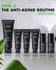 Tiege Hanley Skin Care Set for Men Anti Aging Routine System Level 3 Daily Face Wash Facial Scrub Two Moisturizers Eye C