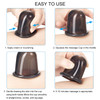 BBTO Silicone Facial Cupping Set Vacuum Massage Cup Kit for Body Face Neck Back and Eye 6 Cups and Exfoliating BrushBlac