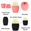 2Pack Ice Roller for Face Evmliy Silicone Ice Face Roller to Tighten and Lift skin for Face Eye Puffiness Relief Reusabl