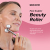 SKIN GYM Face Sculptor Beauty Roller Stainless Steel Facial Massager for Lifting Toning and Sculpting