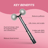 SKIN GYM Face Sculptor Beauty Roller Stainless Steel Facial Massager for Lifting Toning and Sculpting
