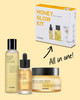 COSRX Honey Glow Kit Korean Skin Care Set with Propolis Facial Toner Serum Cream Mini Travel Essentials Deep Moisture Hy