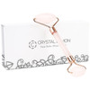 C CRYSTAL LEMON Rose Quartz Facial Roller for Face and Neck DualEnd Natural Stone Face Roller Cooling Massage Tool for P