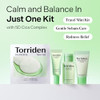 Torriden BALANCEFUL Cica Trial Kit 5D Cica Infused Daily Skincare Kit 4 Step Regimen with Cleansing Gel Toner Pad Serum