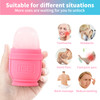 BFASU 2 Packs Face and Body Ice Roller Silicone Ice Cube for Puffiness Pain Relief Cold Therapy Ice Cup Molds Massage To