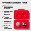 Revlon Oil Absorbing Cooling Facial Roller Refill Pack with Volcanic Stainless Steel Stones in Storage Case EcoFriendly