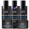 Mountaineer Brand Ultimate Bald Head Care Gifts Bundle For Men All Natural 5 Step Skin Care for Healthy Scalp Face Exfol