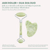 EcoTools Beauty Skin Care Tool Jade Facial Roller and Gua Sha Stone Duo Face Roller and Massager Skincare and Sculpting