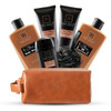 YARD HOUSE Luxury Mens Bath and Body Gift Set Basket For Him Smoky Sandalwood All Natural Skin Care Kit For Men w Full S