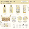 Bath Shower Spa Gift Basket Set with English Pear Freesia Fragrance Bath Gift Basket for Women Men Includes Body Lotion