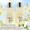 Bath Shower Spa Gift Basket Set with English Pear Freesia Fragrance Bath Gift Basket for Women Men Includes Body Lotion