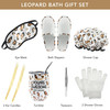 Luxury AtHome Spa Kit with Honey Almond Scent Bath Gift Basket with Vit ERich Bath Essentials Tumbler Ear Candles Bath O