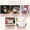 Self Care Gift Basket for Mom New Mommy Care Package Pampering Gift Set with Bath Accessories and Natural Skincare Produ