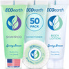EcoEarth Hotel Toiletries Bundle Spring Breeze 1 oz each 200 Pieces 4Piece Set 50 Round Bar Soap 50 Shampoo 50 Condition