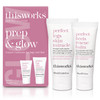 THISWORKS Prep and Glow Gift Set Travel Size Kit with Perfect Legs Skin Miracle and Perfect Heels Rescue Balm Foot Cream