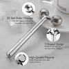 Tekson Faical Roller Massager 3D Metal Face Massage Tool for Reduce Puffiness Remove Eye Wrinkles Face Lift Increase Fir