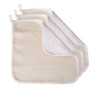 PARADISO Evriholder SoftWeave Exfoliating Wash Cloths DualTextured for Face and Body Pack of 3 White