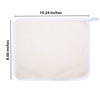 PARADISO Evriholder SoftWeave Exfoliating Wash Cloths DualTextured for Face and Body Pack of 3 White