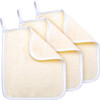 Tatuo 3 Pack Wash Cloths Exfoliating Washcloth Soft Shower Washcloth Exfoliating Face and Body Wash Cloths Towel Weave B