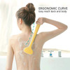 Upgraded Bath Body Brush with Comfy Bristles Long Handle Gentle Exfoliation Improve Skins Health and Beauty Bath Shower
