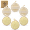 Exfoliating Loofah Sponge Pads Face loofa Brush 6 Pack 315 inches Made of 100 Natural Luffa Body and Facial Scrub Pad Pe