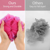 BTYMS 4 Pieces Loofah Bath Sponge 75gpc Bath Puffs Shower Scrunchies Large Body Wash Sponge for Shower Exfoliate
