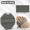 HAYSNA Silicone Body Scrubber Men Body Scrubber Gentle Exfoliating Suitable for All Skin Types Handheld Shower Brush Ric