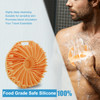 Silicone Body Scrubber Exfoliating Body Scrubber for use in ShowerSilicone Body Brush for Showering and AntiSlippery Han