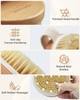 Dry Brushing Body Brush POPCHOSE Exfoliating Body Brush for Beautiful Skin Body Scrubber for Cellulite and Lymphatic Dra