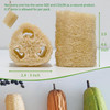 FRTIM Natural Loofah Sponge Organic Bath Loofah Pack Lufas Exfoliating Body Scrubber Loofas Sponges Shower Loofah for Wo