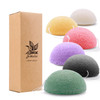 Konjac Facial Sponges for Cleansing Exfoliating Konjac Face Sponge for Washing Face Body Natural Cleaning Puff Buff Scru