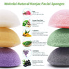 Konjac Facial Sponges for Cleansing Exfoliating Konjac Face Sponge for Washing Face Body Natural Cleaning Puff Buff Scru