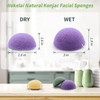 Konjac Facial Sponges for Cleansing Exfoliating Konjac Face Sponge for Washing Face Body Natural Cleaning Puff Buff Scru